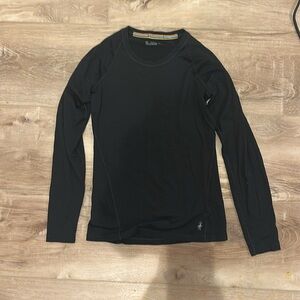 Black, smart wool extra small base layer